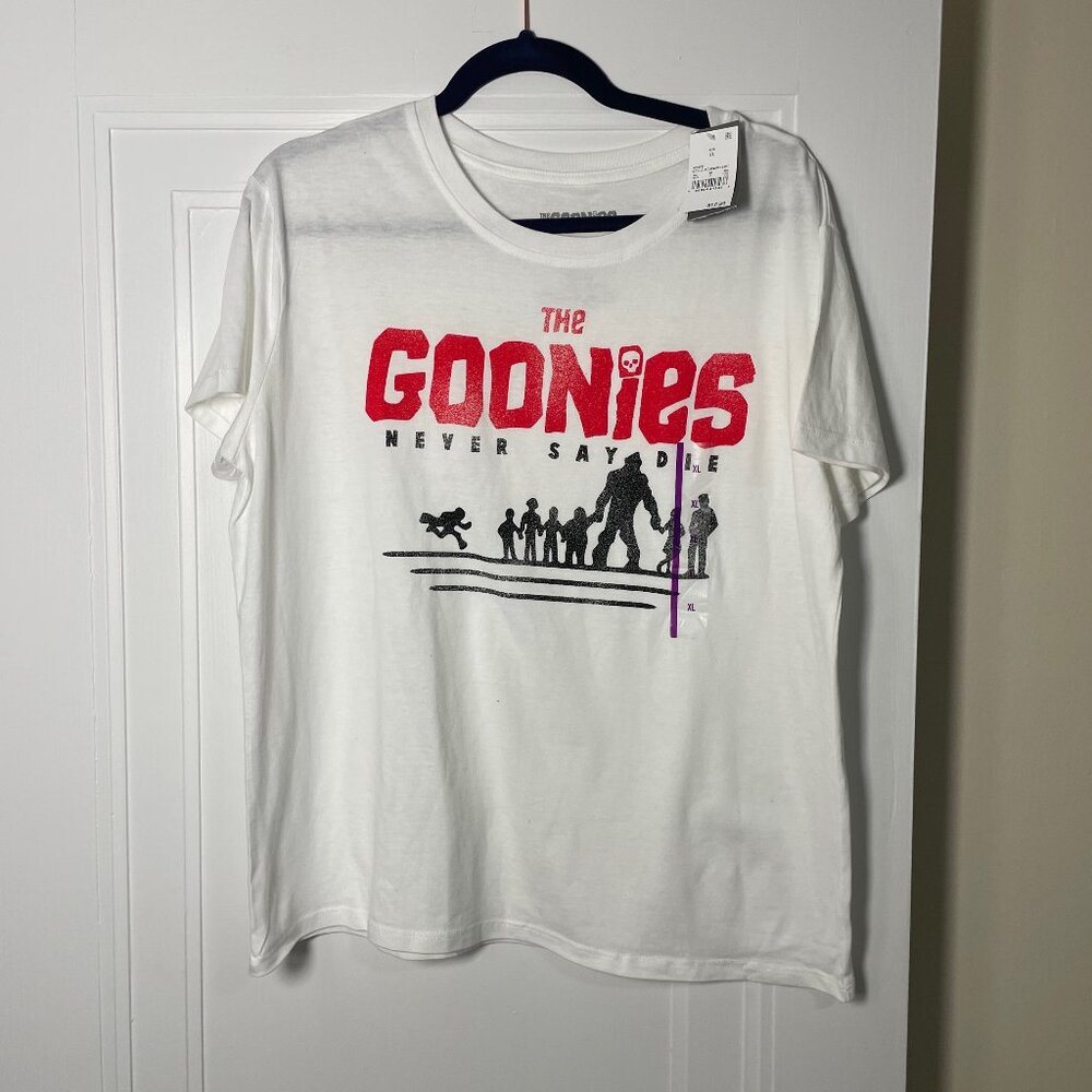 NWT The Goonies "Never Say Die" Graphic Tee